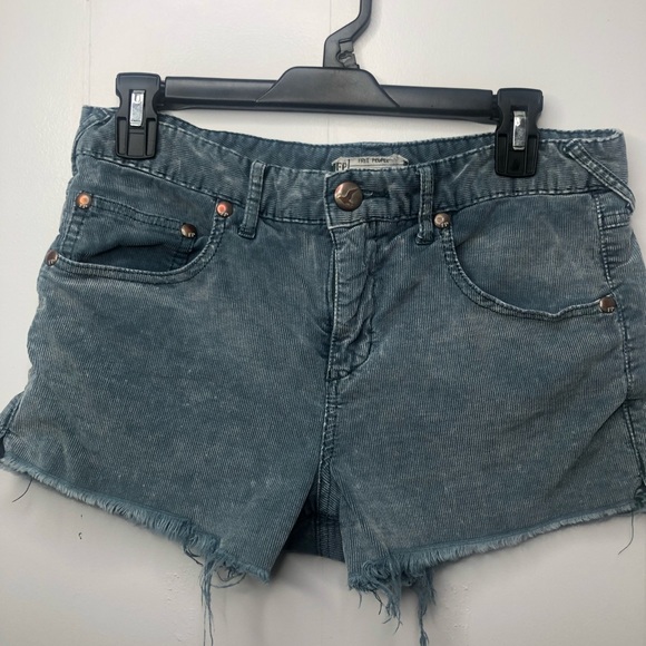 Free People Pants - Free People Corduroy Distressed Shorts